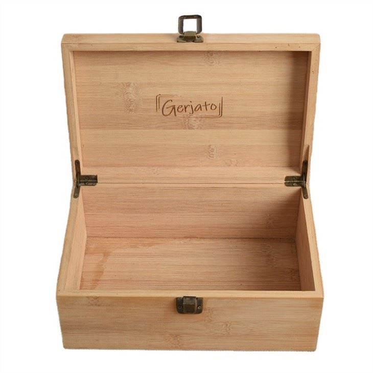 Bamboo Box Wooden Stash Box 